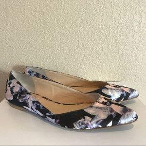 Vince Camuto Alley Floral Studded Point Flats